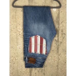 Ralph Lauren Denim & Supply American Flag Pocket Jeans Sz. 34x34